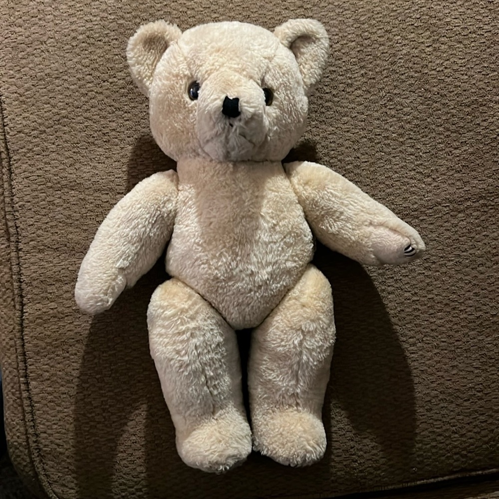 Vintage 80's fully jointed plush teddy bear